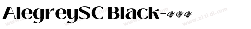 AlegreySC Black字体转换